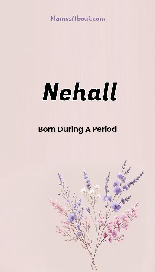 Nehall name and meaning