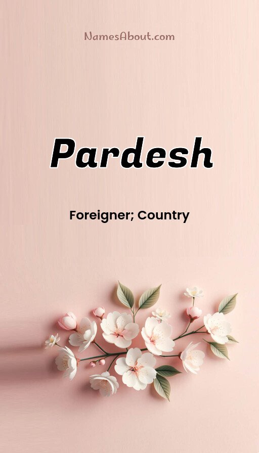 Meaning of Pardesh