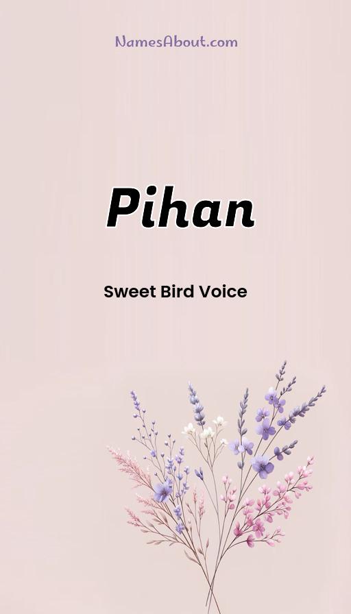 Pihan name and meaning