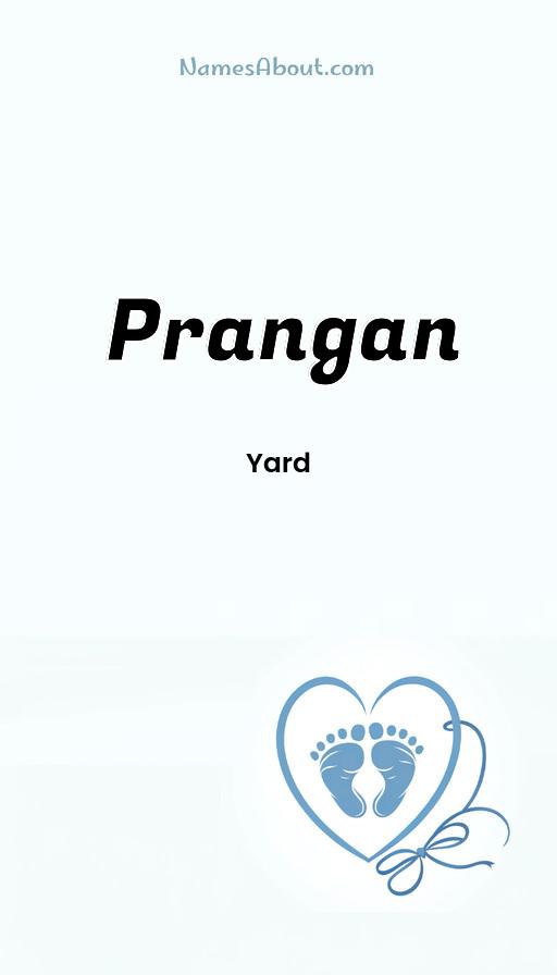 Prangan name and meaning