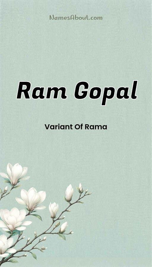 Ram Gopal name and meaning