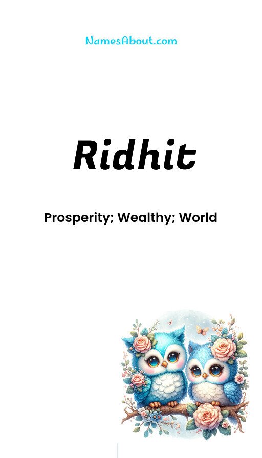 Meaning of Ridhit
