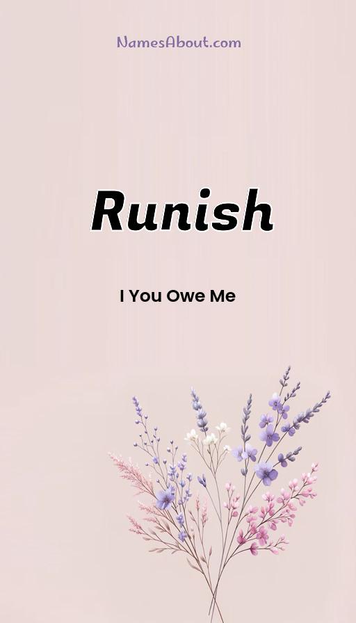 Runish name and meaning