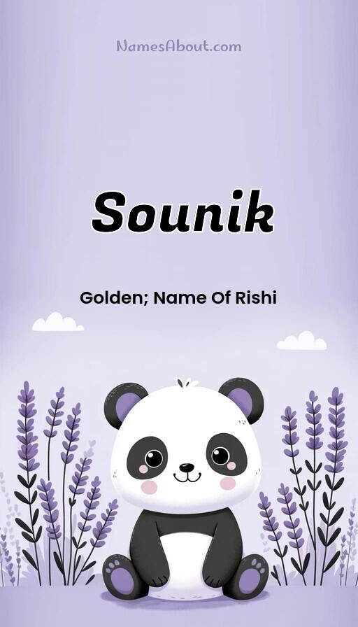 Sounik name and meaning