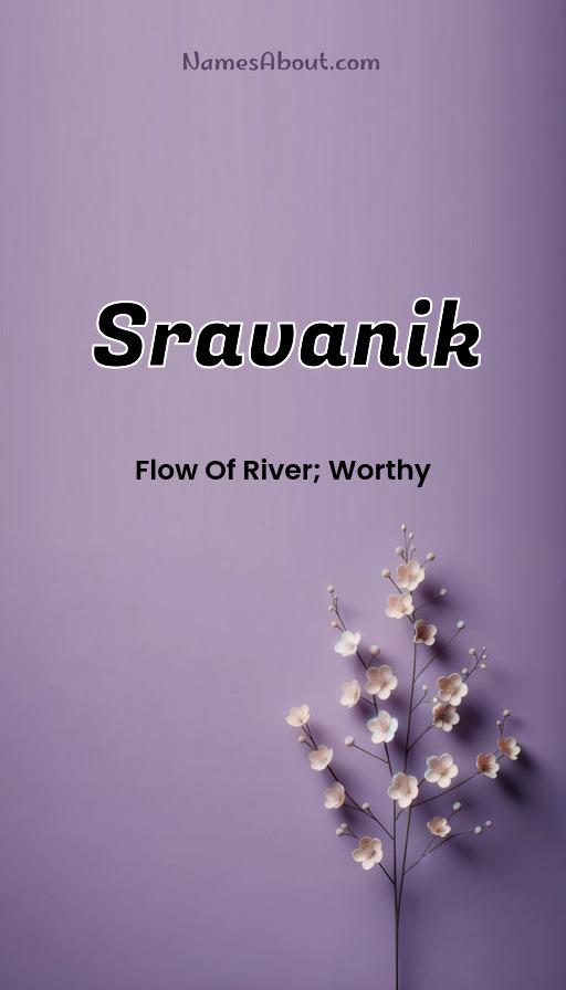 Sravanik name and meaning