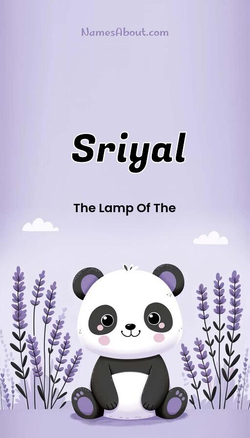 Sriyal name and meaning