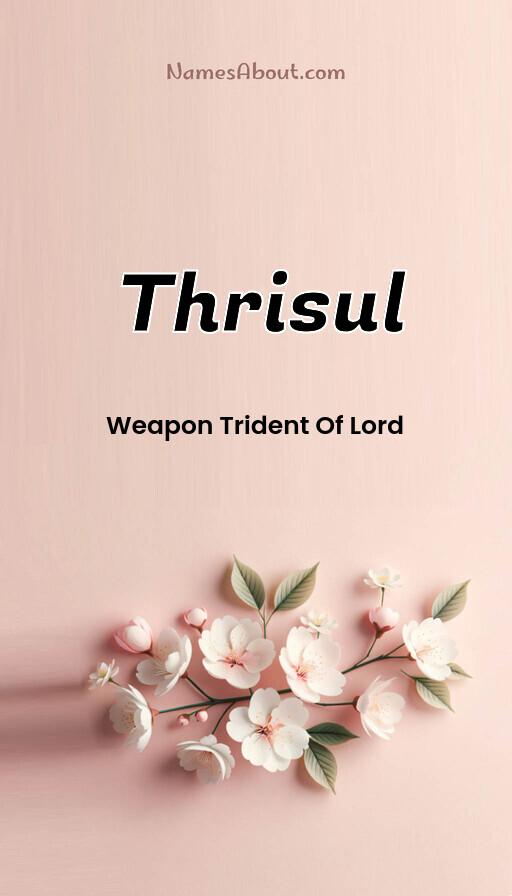 Thrisul name and meaning