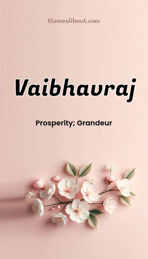 Meaning of Vaibhavraj