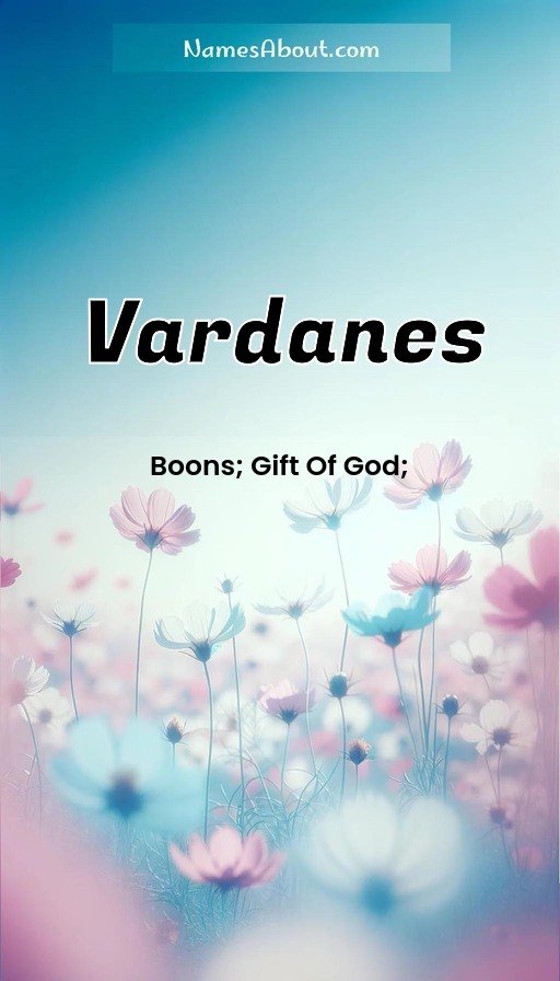 Meaning of Vardanes