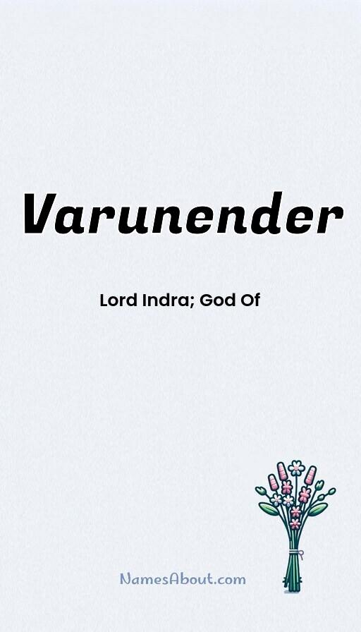 Varunender name and meaning