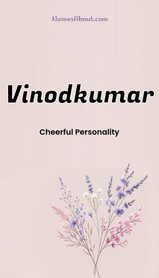 Vinodkumar name and meaning