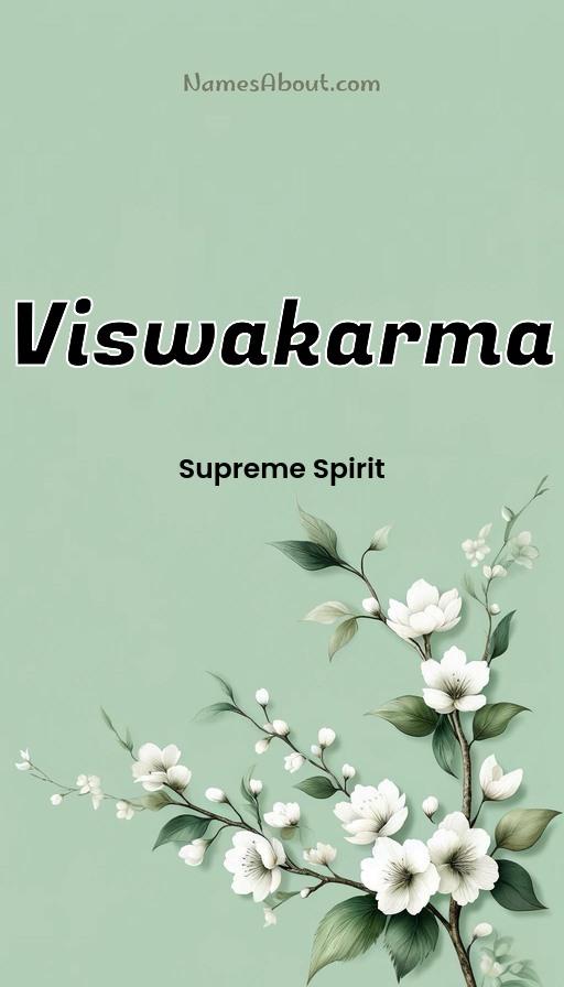 Viswakarma name and meaning