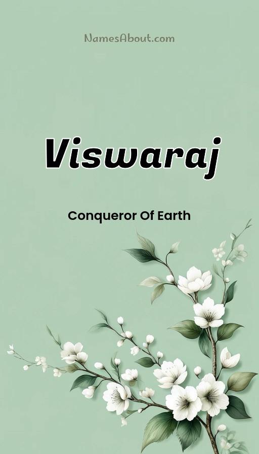 Viswaraj name and meaning