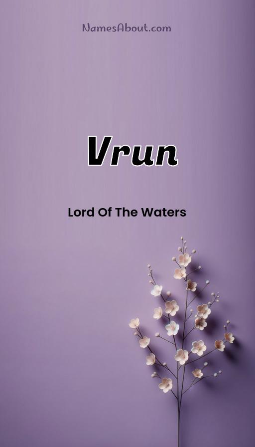 Vrun name and meaning