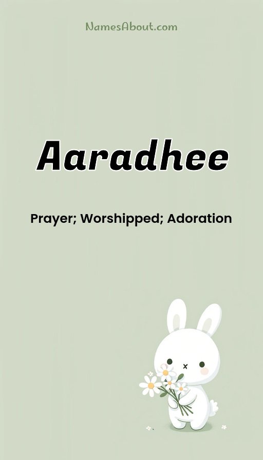 Meaning of Aaradhee