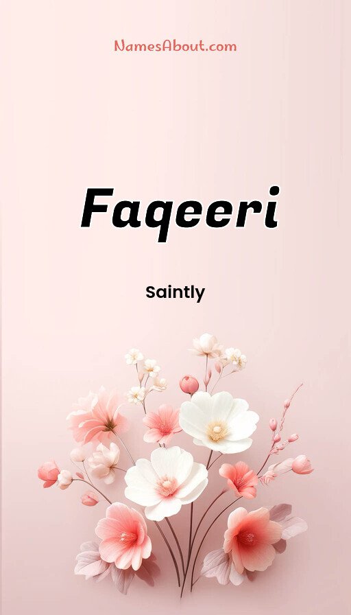 Meaning of Faqeeri