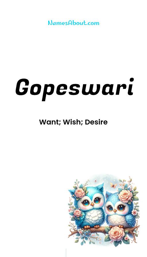 Gopeswari name and meaning