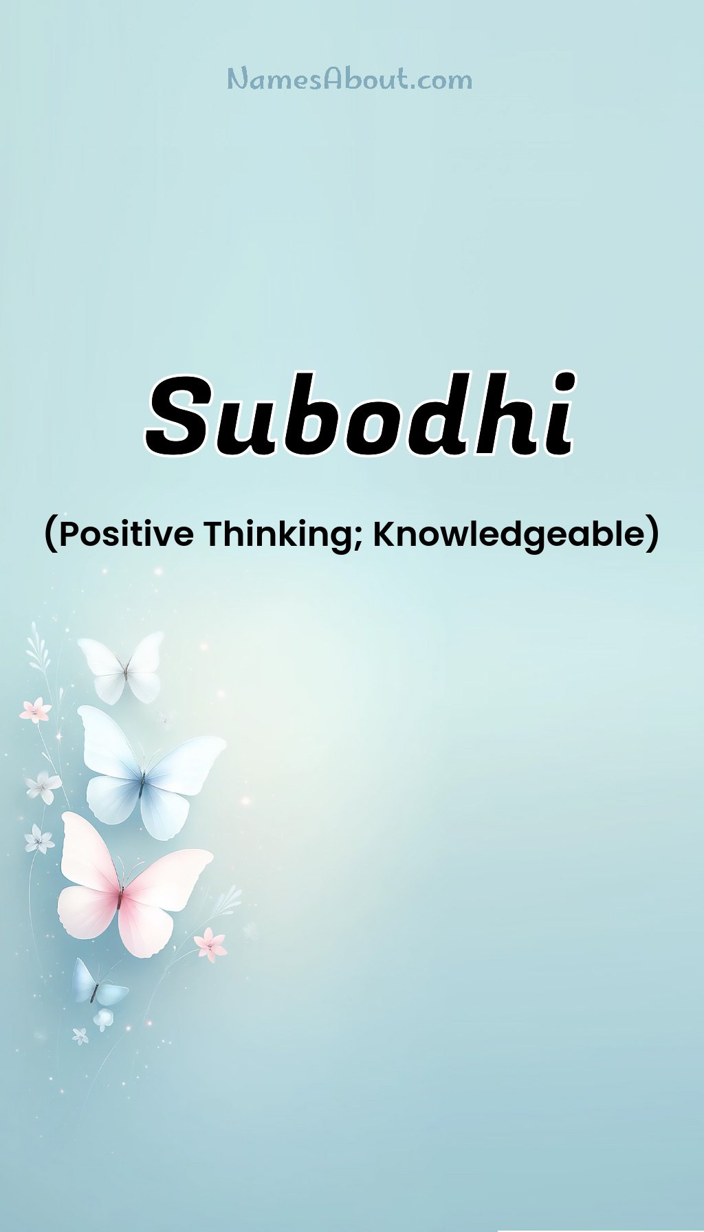 Subodhi name and meaning