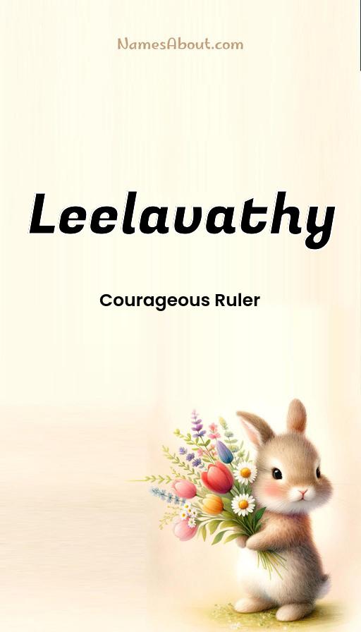 Leelavathy name and meaning