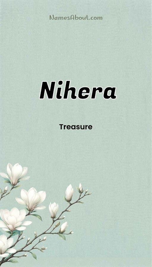 Nihera name and meaning