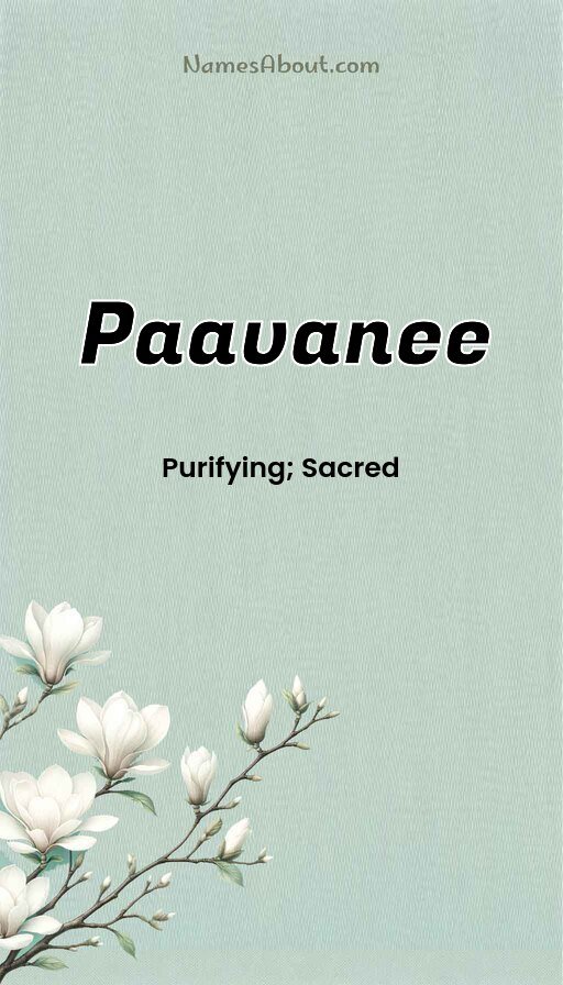 Meaning of Paavanee
