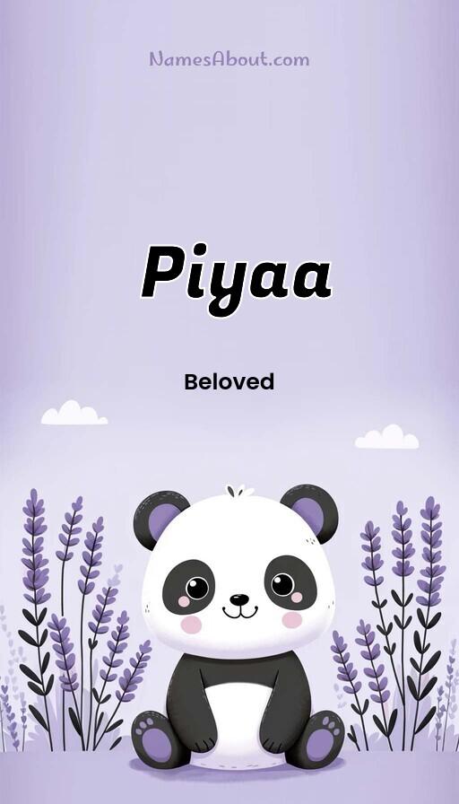 Piyaa name and meaning