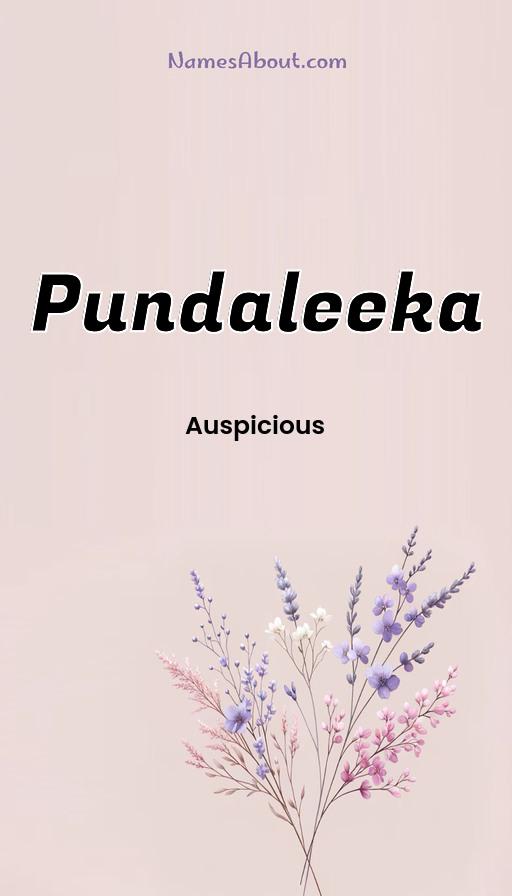 Pundaleeka name and meaning