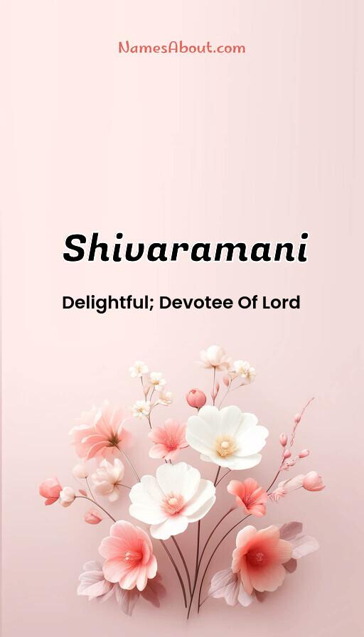 Shivaramani name and meaning