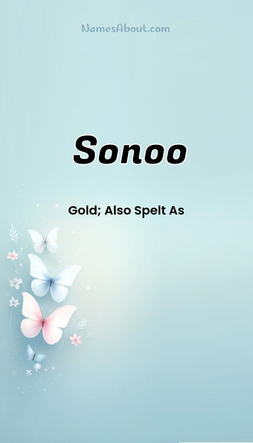 Meaning of Sonoo