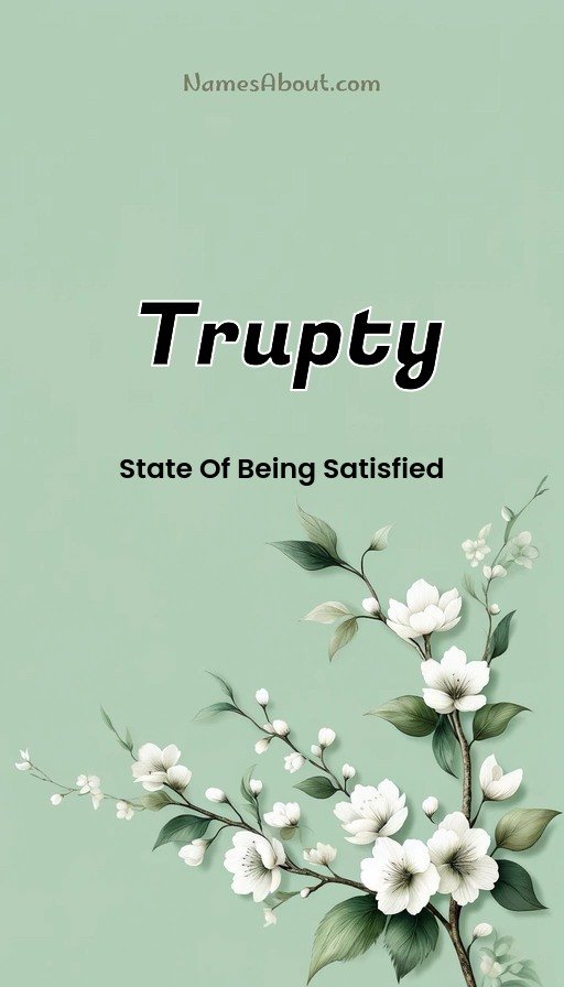 Meaning of Trupty