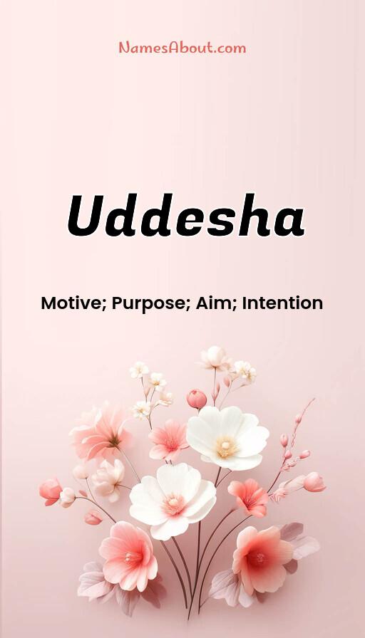 Uddesha name and meaning