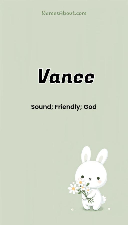 Meaning of Vanee