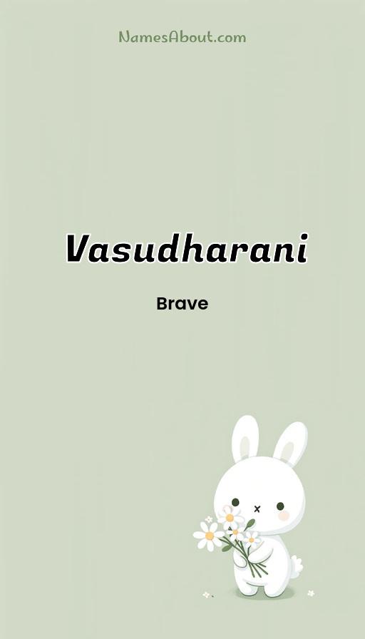 Vasudharani name and meaning