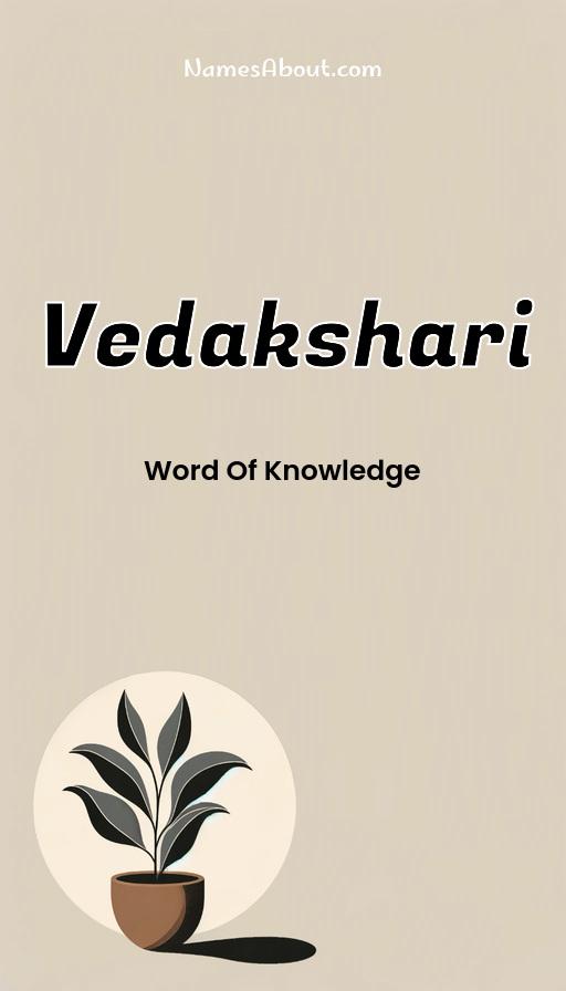 Vedakshari name and meaning