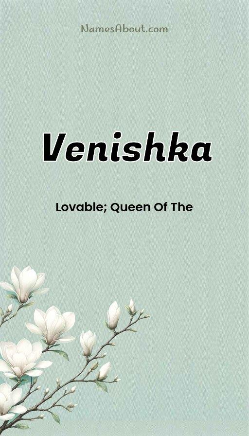 Venishka name and meaning