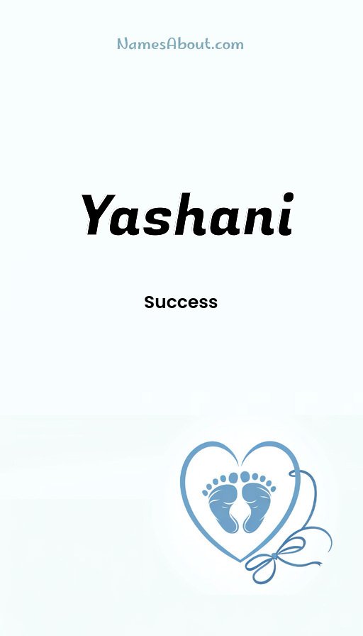 Meaning of Yashani