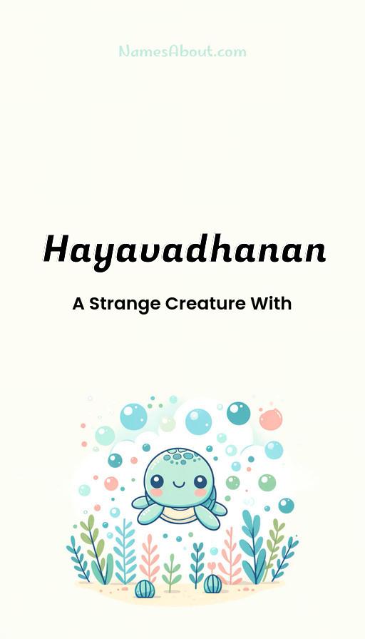 Hayavadhanan name and meaning