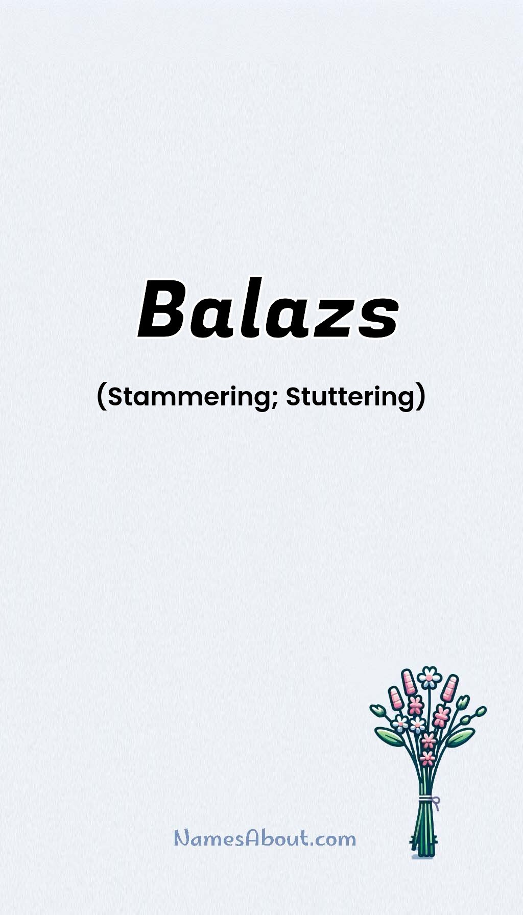 Balazs name and meaning