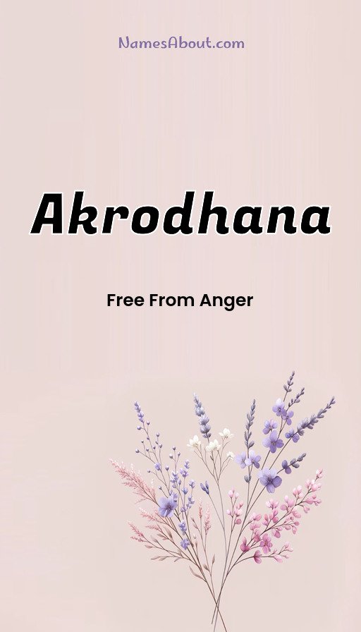 Meaning of Akrodhana