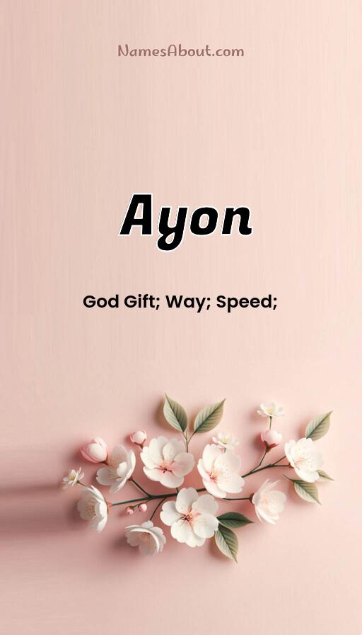 Ayon name and meaning