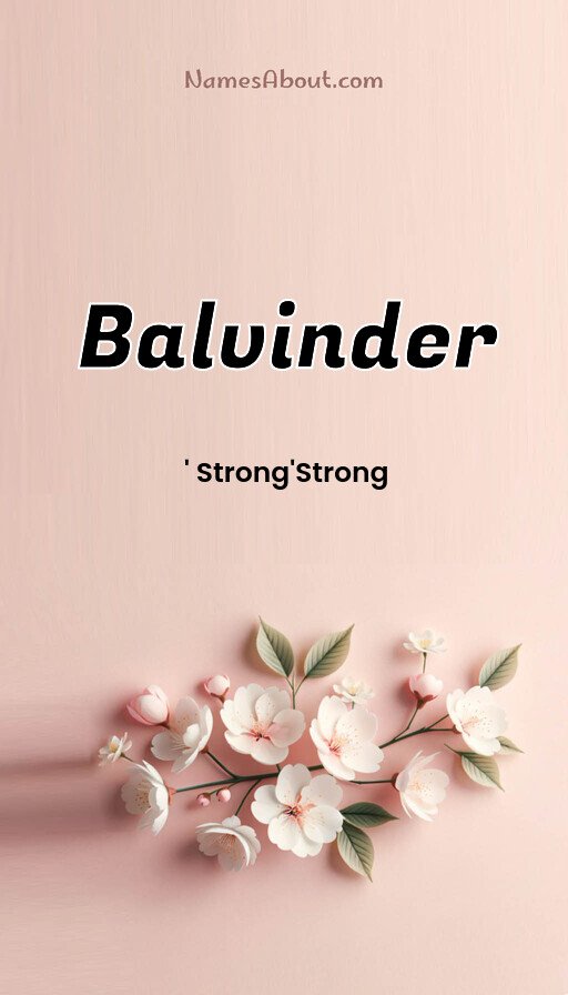 Meaning of Balvinder