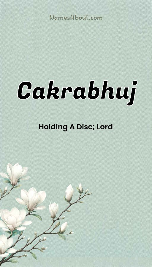 Meaning of Cakrabhuj