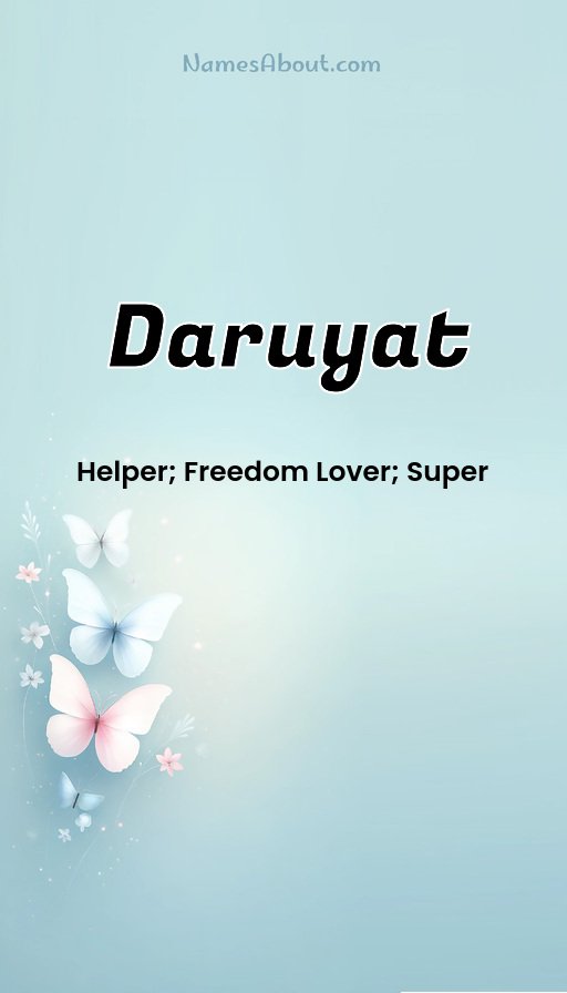 Meaning of Daruyat