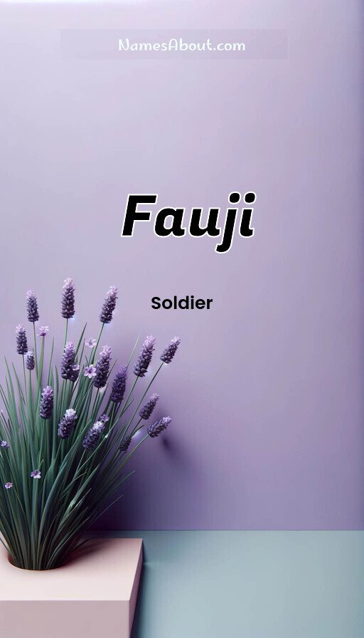 Meaning of Fauji