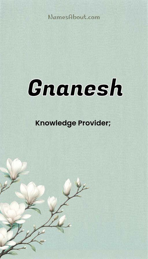 Meaning of Gnanesh