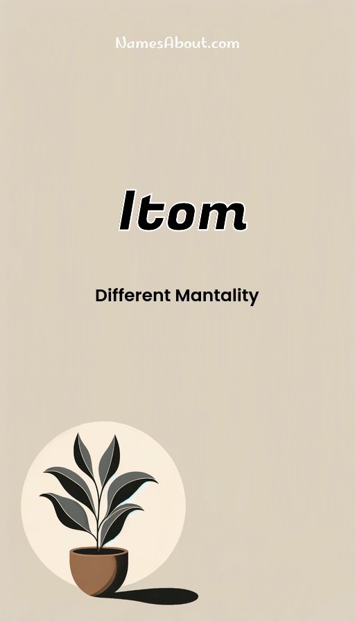Meaning of Itom