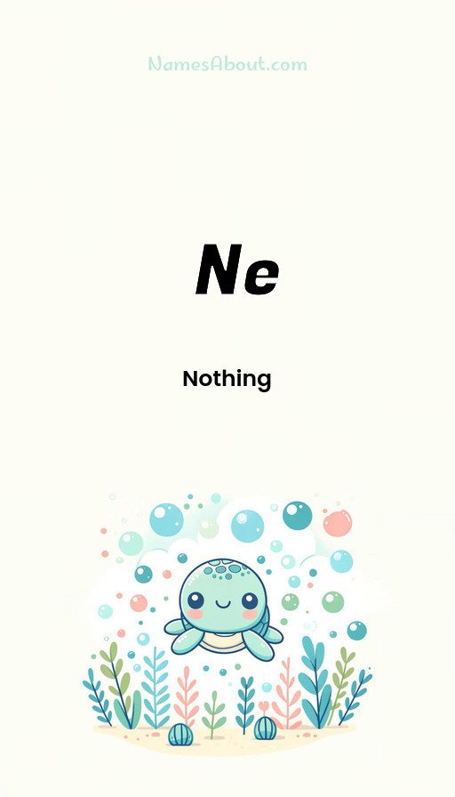 Meaning of Ne