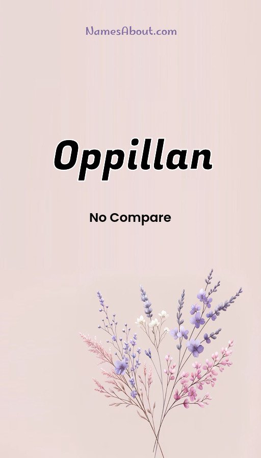 Meaning of Oppillan