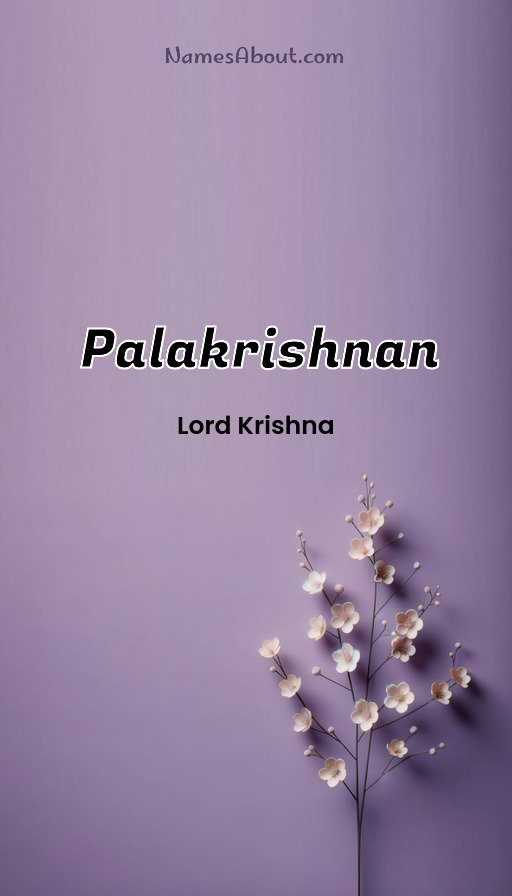 Meaning of Palakrishnan