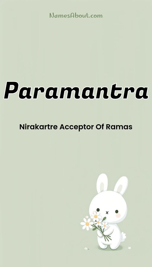Meaning of Paramantra